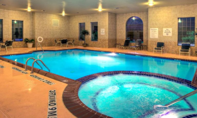 Refreshing indoor pool at Holiday Inn Express Granbury.