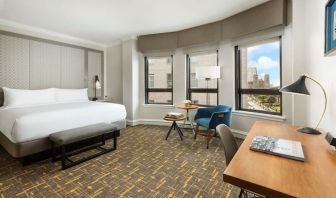 Spacious king room with natural light at Stanford Court San Francisco.