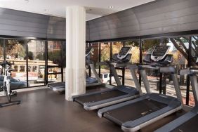 Well equipped fitness center with treadmills at Stanford Court San Francisco.