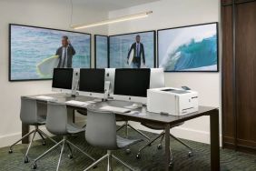 Dedicated business center with PC, printer, and internet at Stanford Court San Francisco.