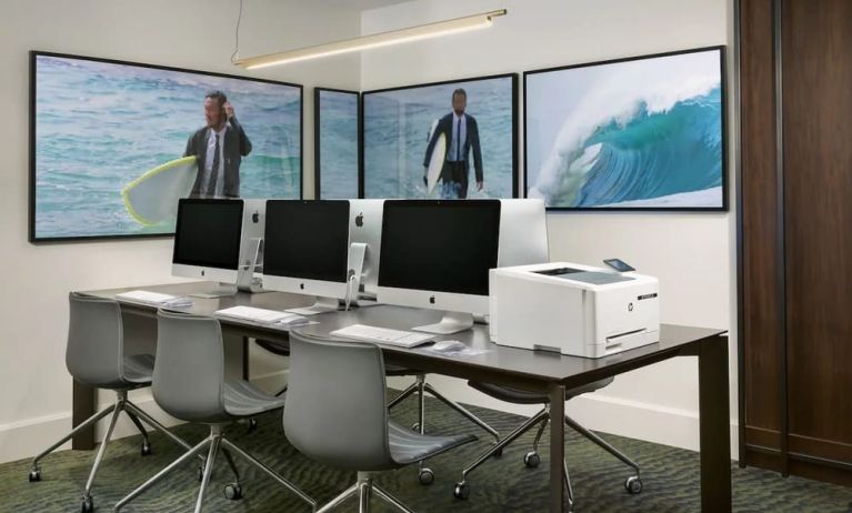 Dedicated business center with PC, printer, and internet at Stanford Court San Francisco.