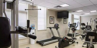 Fitness center available at Liberty Hotel Cleburne, An Ascend Hotel Collection Member.