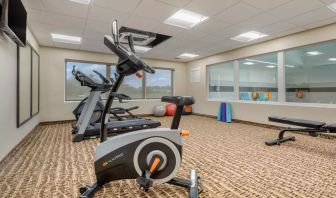 Well equipped fitness center at Comfort Inn & Suites Napanee.