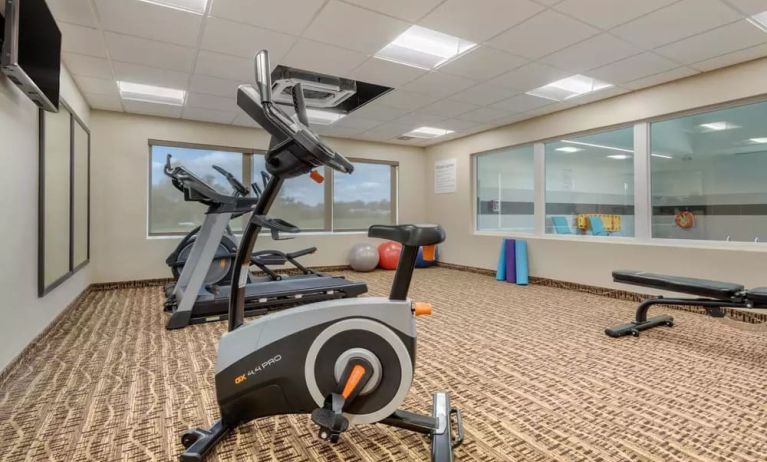 Well equipped fitness center at Comfort Inn & Suites Napanee.