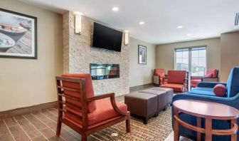 Comfortable lounge and coworking space at Comfort Inn & Suites Napanee.