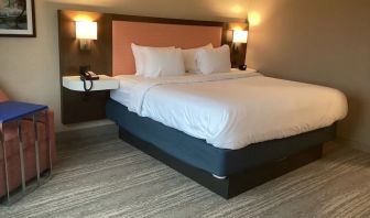 Comfortable delux king room with natural light at Hampton Inn By Hilton Port Hope.