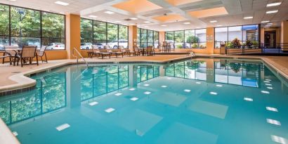 Refreshing indoor pool at Best Western Plus BWI Airport Arundel Mills.
