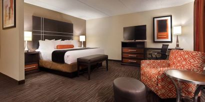 Spacious day use room at Best Western Plus BWI Airport Arundel Mills.
