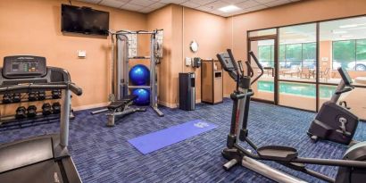 Fitness center at Best Western Plus BWI Airport Arundel Mills.
