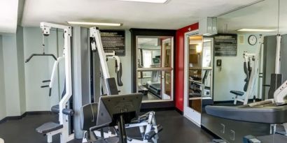 Well equipped fitness center at Best Western San Diego Zoo/SeaWorld Inn & Suites.