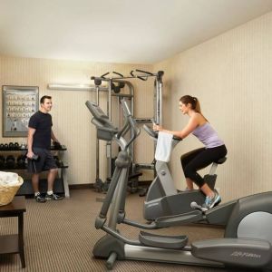 Well equipped fitness center at Acclaim Hotel Calgary Airport.