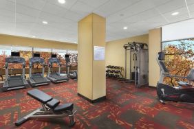 Well equipped fitness center at Courtyard Boston Cambridge.