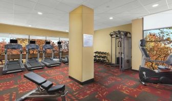 Well equipped fitness center at Courtyard Boston Cambridge.