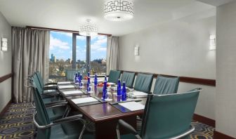 Professional meeting room with natural light at Courtyard Boston Cambridge.