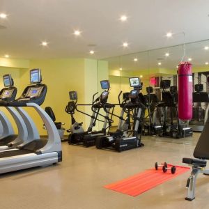 Well equipped fitness center at Nu Hotel - Brooklyn.