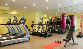 Well equipped fitness center at Nu Hotel - Brooklyn.