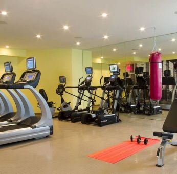 Well equipped fitness center at Nu Hotel - Brooklyn.