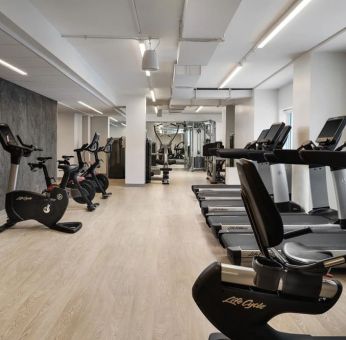 Well equipped fitness center at The Westin Philadelphia.