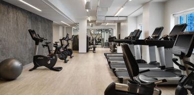 Well equipped fitness center at The Westin Philadelphia.