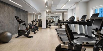 Well equipped fitness center at The Westin Philadelphia.