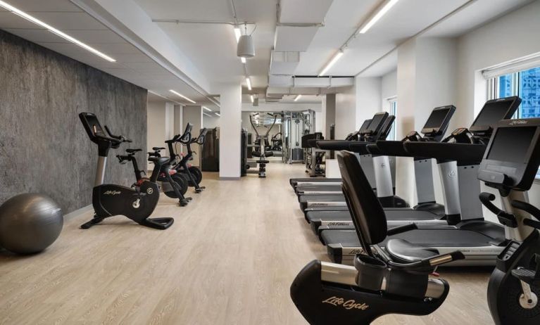 Well equipped fitness center at The Westin Philadelphia.