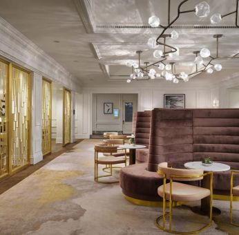 Lobby and coworking space at The Westin Philadelphia.