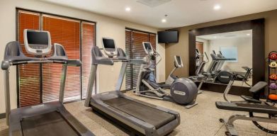 Well equipped fitness center at DoubleTree Atlanta Airport.