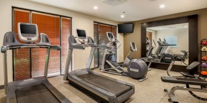 Well equipped fitness center at DoubleTree Atlanta Airport.