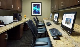 Business center with PC, internet, and printers at Hilton Garden Inn Washington DC / Georgetown Area.