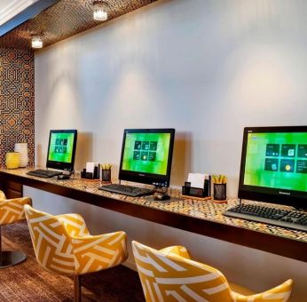 Business center with PC, internet, and printers at Courtyard San Diego Downtown.