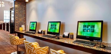 Business center with PC, internet, and printers at Courtyard San Diego Downtown.