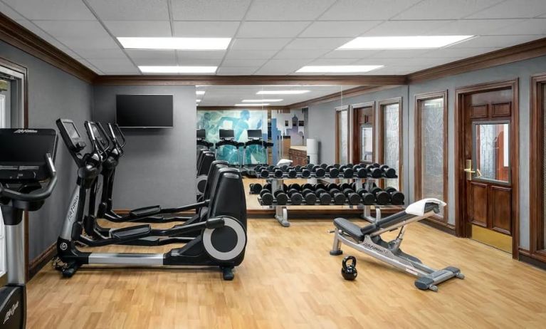 Well equipped fitness center at Hyatt House Scottsdale.