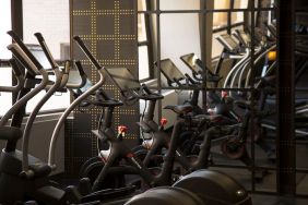 Well equipped fitness center at St Gregory Hotel.