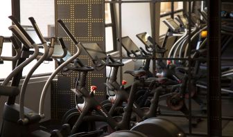 Well equipped fitness center at St Gregory Hotel.