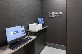 Dedicated business center with PC, printer, and internet at Courtyard By Marriott Houston Heights/I-10.