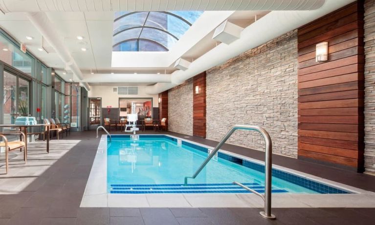 Lovely indoor pool at Courtyard By Marriott Boston Brookline.