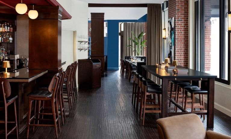 Dining and coworking space at The Boxer Boston.