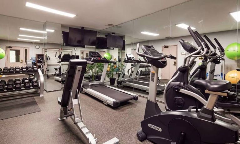 Fitness center available at Best Western Fort Lee.