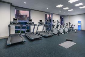 Well equipped fitness center at Hotel Caza.