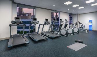 Well equipped fitness center at Hotel Caza.