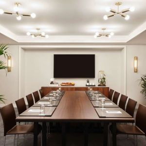 Professional meeting room at The James New York, NoMad.