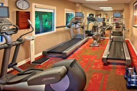 Fitness center at Residence Inn Boston Tewksbury.
