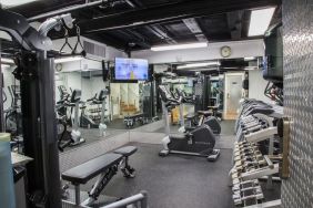 Well equipped fitness center at Circa 39 Hotel.