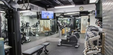 Well equipped fitness center at Circa 39 Hotel.