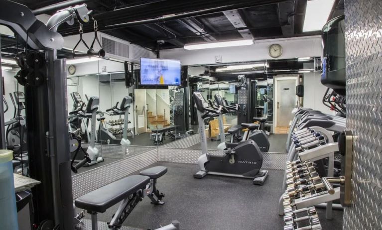 Well equipped fitness center at Circa 39 Hotel.