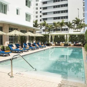 Stunning outdoor pool at Circa 39 Hotel.