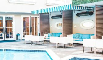 Refreshing outdoor pool at Maison 140 Beverly Hills.