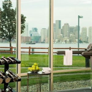 Well equipped fitness center at Hyatt Regency Boston Harbor - Logan Airport.