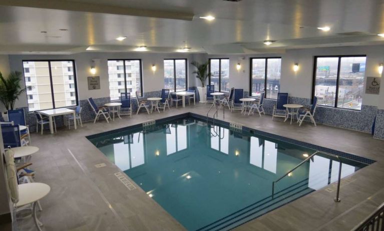 Refreshing indoor pool at Best Western Premier NYC Gateway.