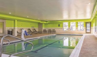 Refreshing indoor pool at La Quinta Inn & Suites Cleveland Airport West.